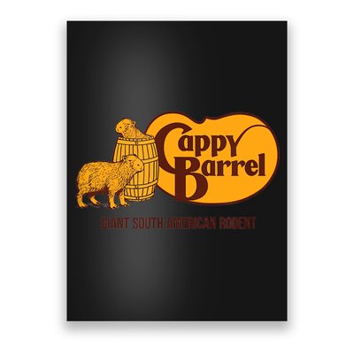 Cappy Barrel; Capybara Campaign Store Logo Poster
