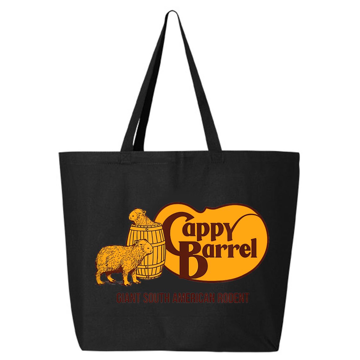 Cappy Barrel; Capybara Campaign Store Logo 25L Jumbo Tote
