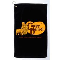 Cappy Barrel; Capybara Campaign Store Logo Golf Towel