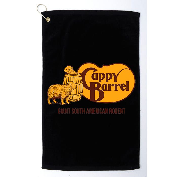 Cappy Barrel; Capybara Campaign Store Logo Golf Towel