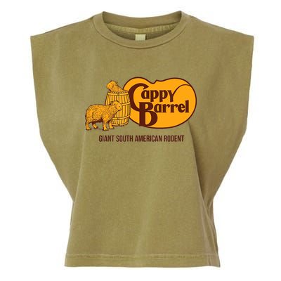 Cappy Barrel; Capybara Campaign Store Logo Garment-Dyed Women's Muscle Tee