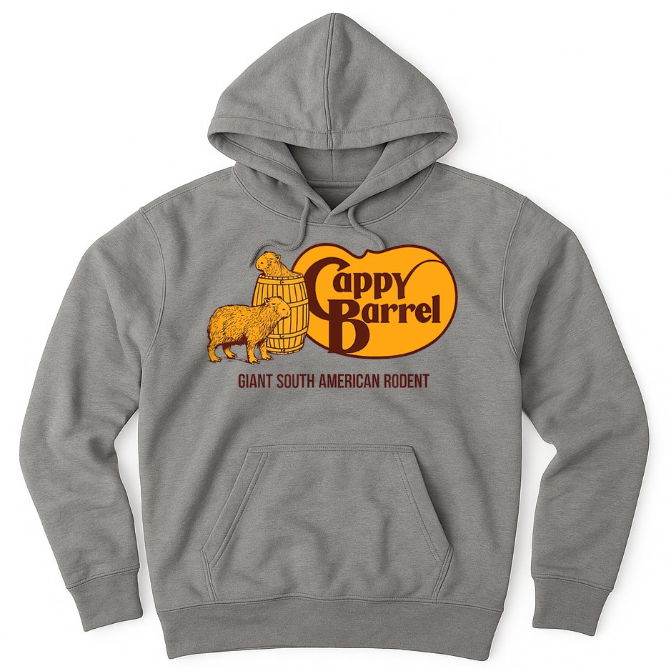 Cappy Barrel; Capybara Campaign Store Logo Hoodie