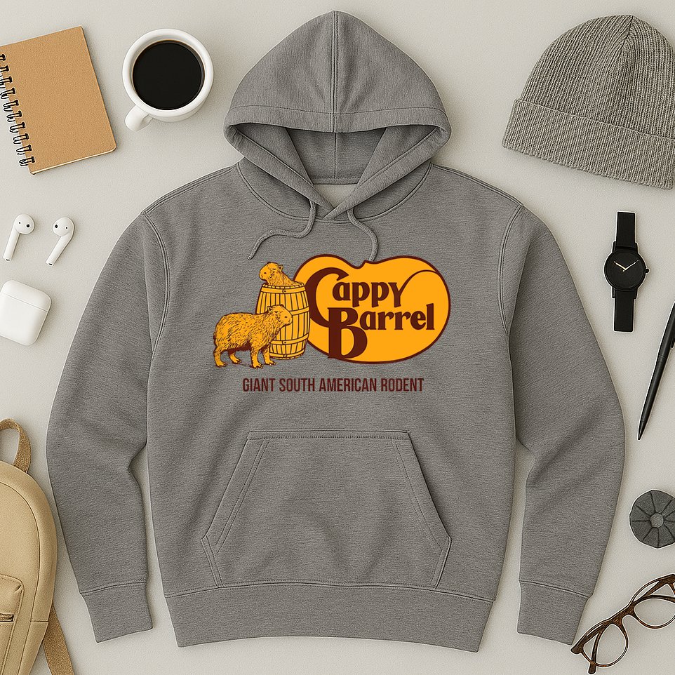 Cappy Barrel; Capybara Campaign Store Logo Hoodie