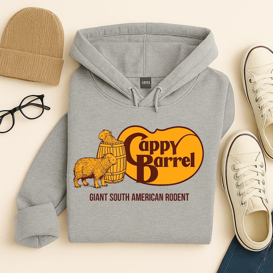 Cappy Barrel; Capybara Campaign Store Logo Hoodie