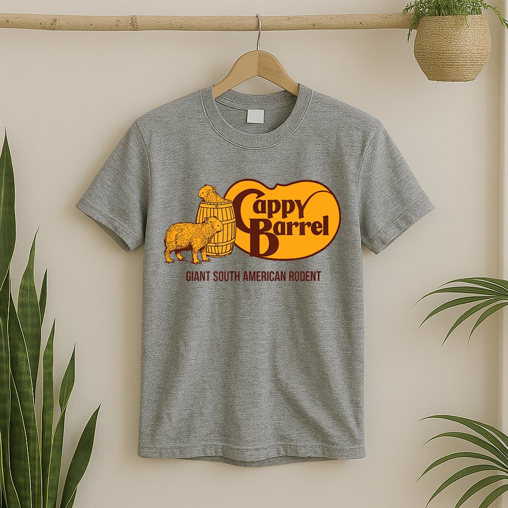 Cappy Barrel; Capybara Campaign Store Logo T-Shirt