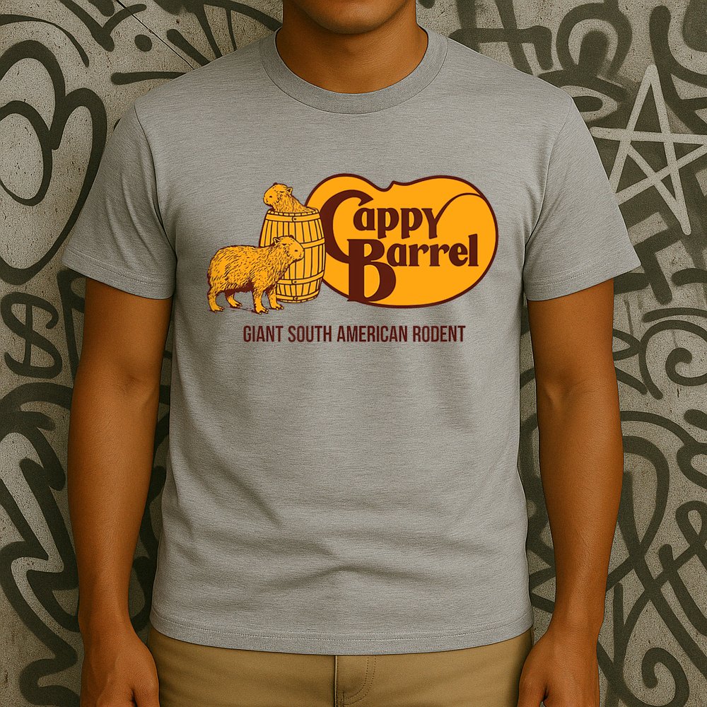 Cappy Barrel; Capybara Campaign Store Logo T-Shirt