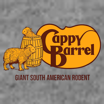 Cappy Barrel; Capybara Campaign Store Logo T-Shirt