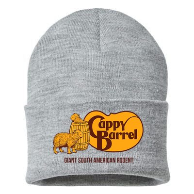 Cappy Barrel; Capybara Campaign Store Logo Sustainable Knit Beanie