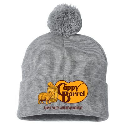 Cappy Barrel; Capybara Campaign Store Logo Pom Pom 12in Knit Beanie