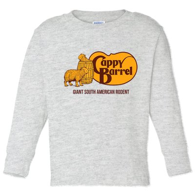 Cappy Barrel; Capybara Campaign Store Logo Toddler Long Sleeve Shirt