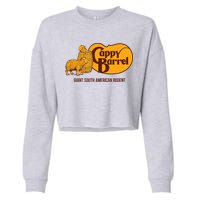 Cappy Barrel; Capybara Campaign Store Logo Cropped Pullover Crew