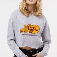 Cappy Barrel; Capybara Campaign Store Logo Cropped Pullover Crew