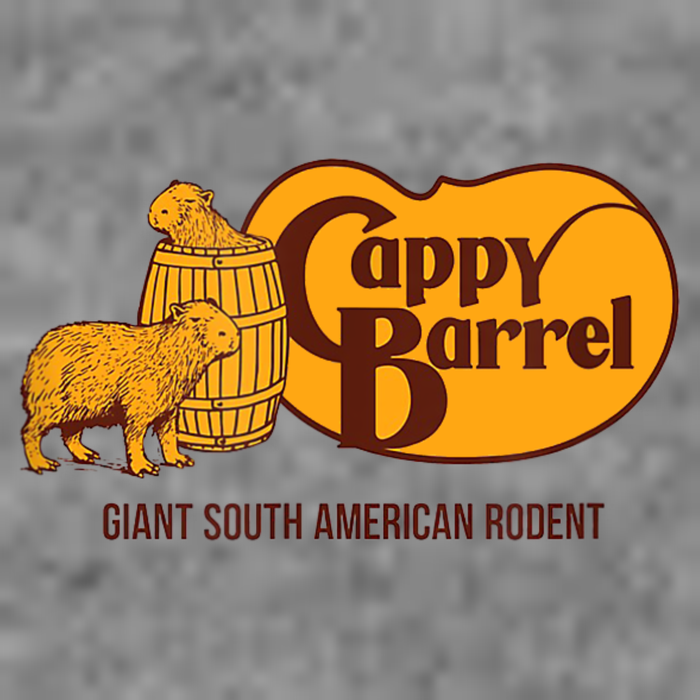 Cappy Barrel; Capybara Campaign Store Logo Cropped Pullover Crew