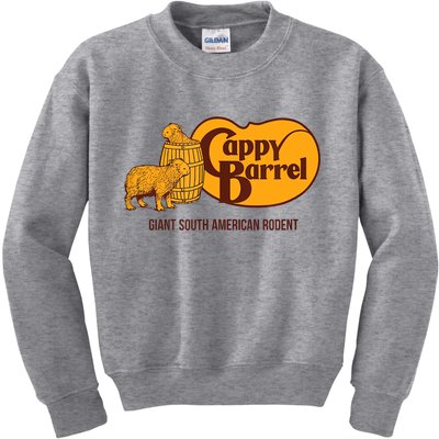 Cappy Barrel; Capybara Campaign Store Logo Kids Sweatshirt