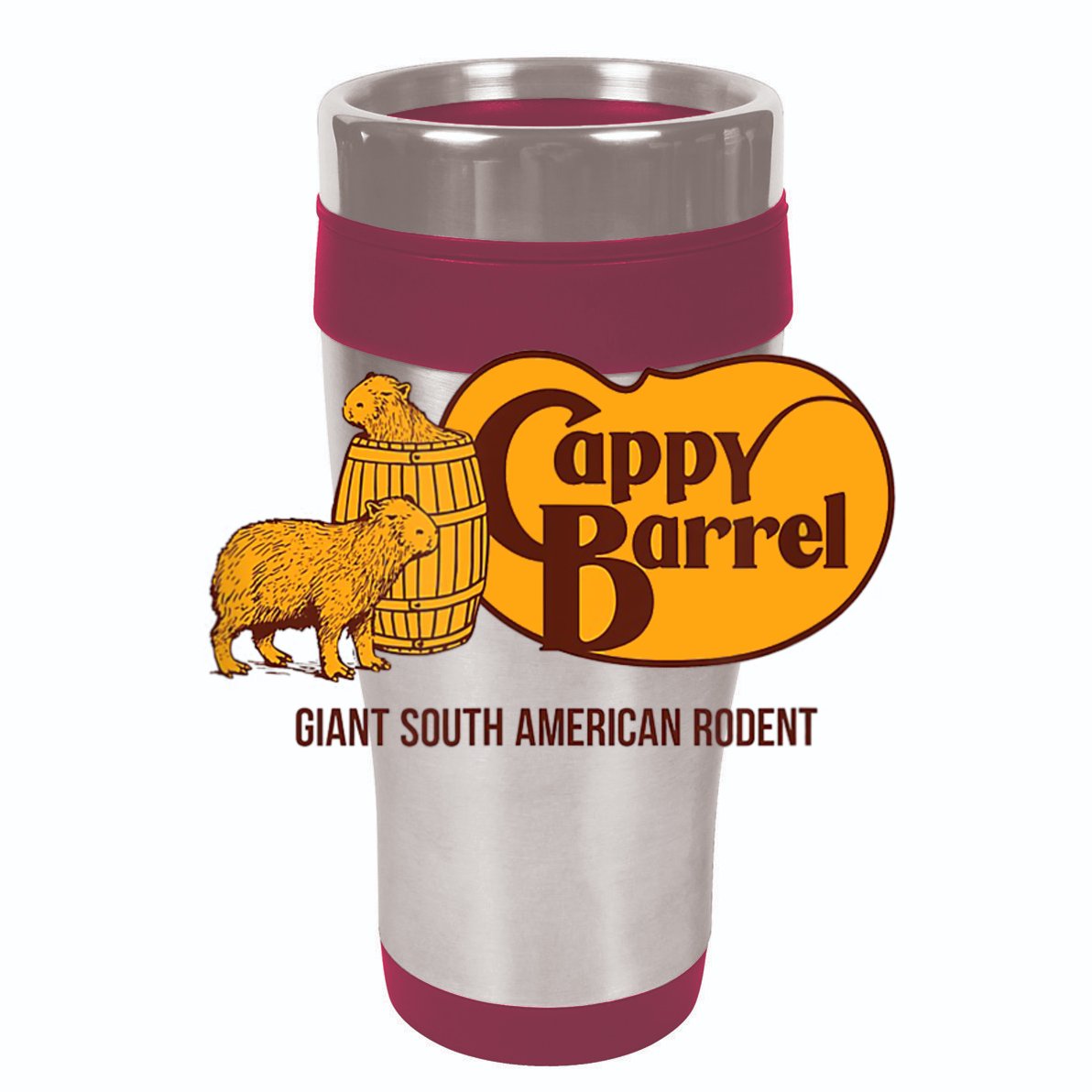 Cappy Barrel; Capybara Campaign Store Logo Wool Snapback Cap