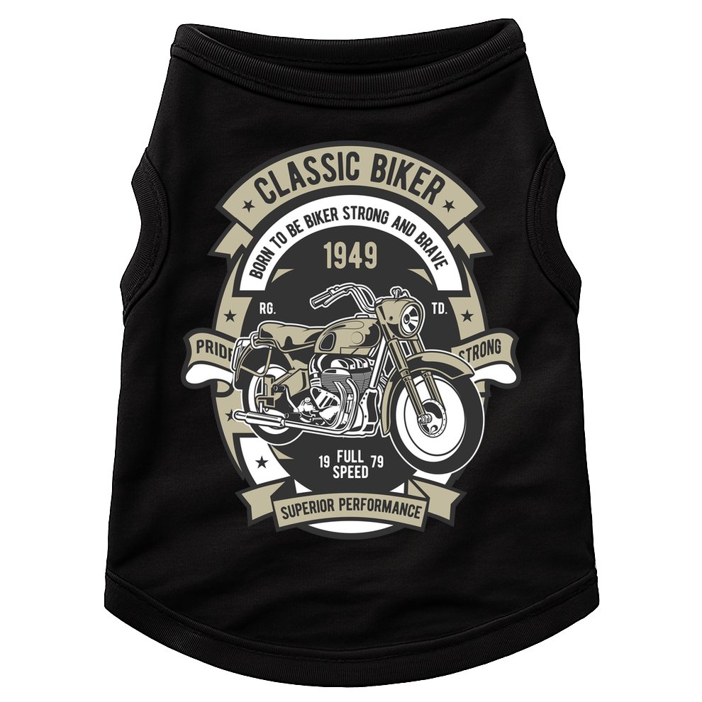 Classic Biker Doggie Tank