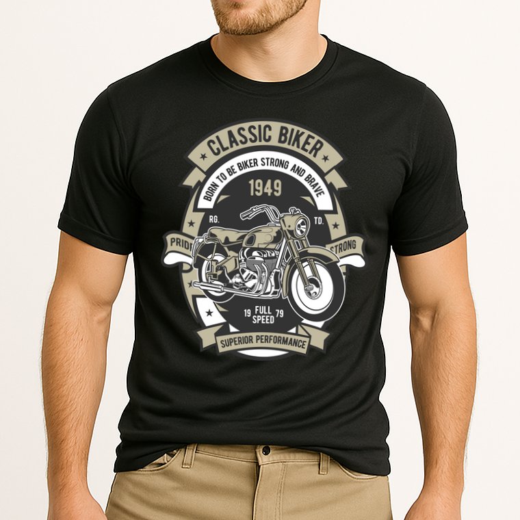 Classic Biker Cooling Performance Crew T-Shirt