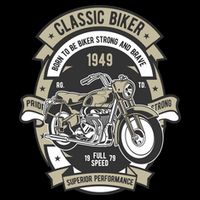 Classic Biker 7-Panel Snapback Hat