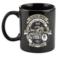 Classic Biker 11oz C Handle Ceramic Mug