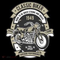 Classic Biker Drawstring Bag