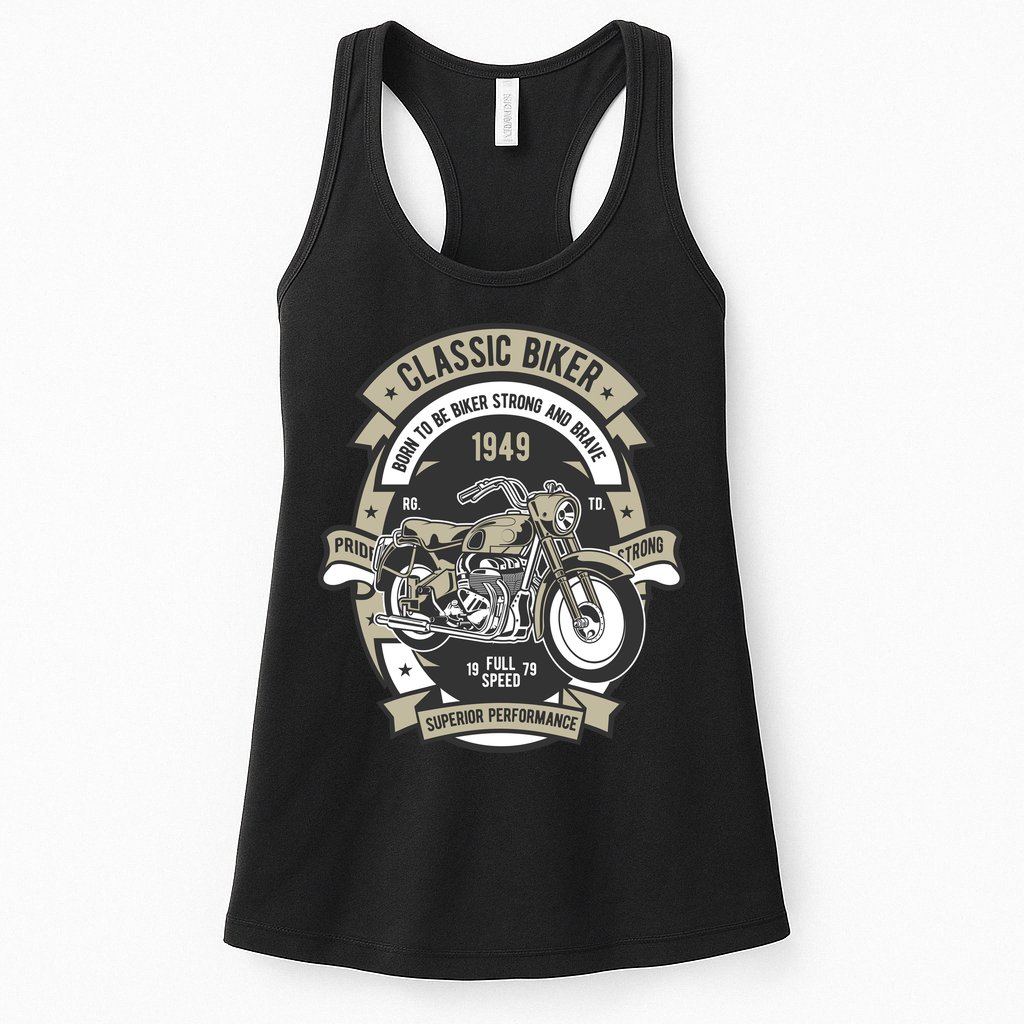Classic Biker Womens Tank Top