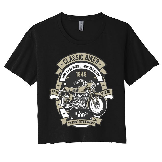 Classic Biker Crop Top
