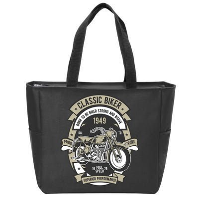 Classic Biker Zip Tote Bag