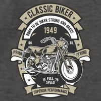 Classic Biker Vector Backpack