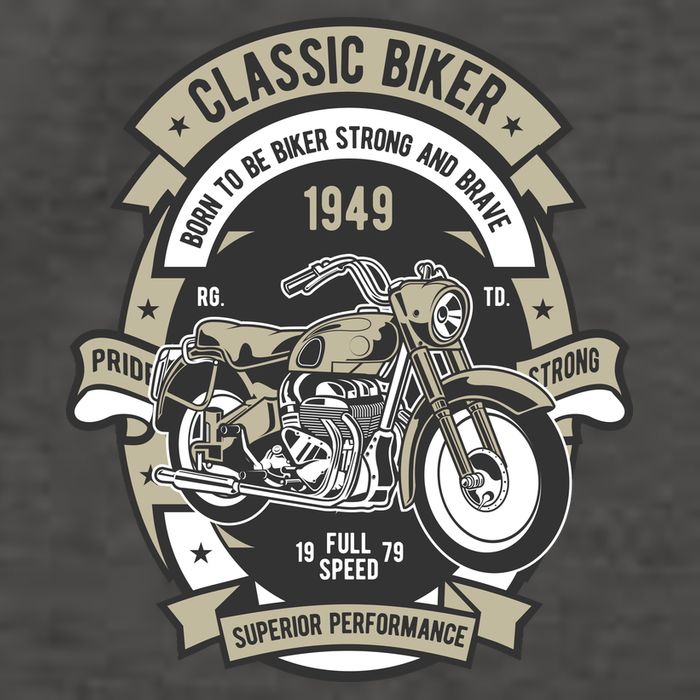 Classic Biker Vector Backpack