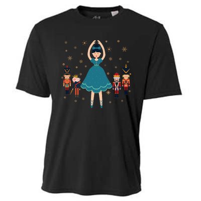 Christmas Ballet Clara Mouse King Princess Nutcracker Cooling Performance Crew T-Shirt