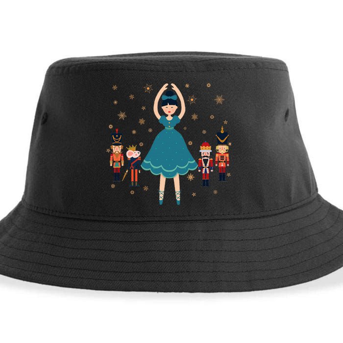 Christmas Ballet Clara Mouse King Princess Nutcracker Sustainable Bucket Hat