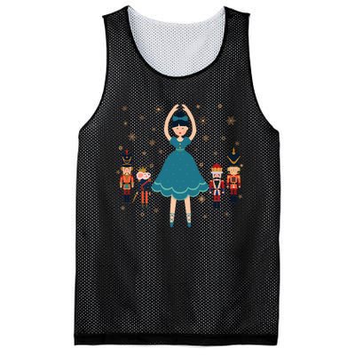 Christmas Ballet Clara Mouse King Princess Nutcracker Mesh Reversible Basketball Jersey Tank