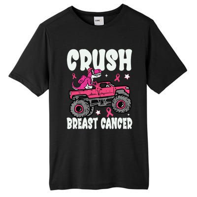 Crush Breast Cancer Dinosaur Truck Awareness Tall Fusion ChromaSoft Performance T-Shirt