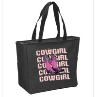Cowgirl Boots Zip Tote Bag