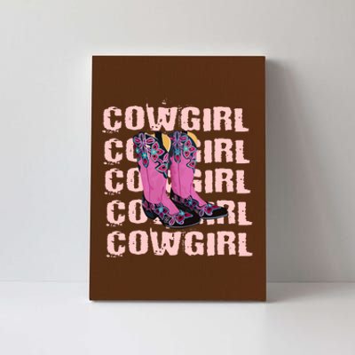 Cowgirl Boots Canvas