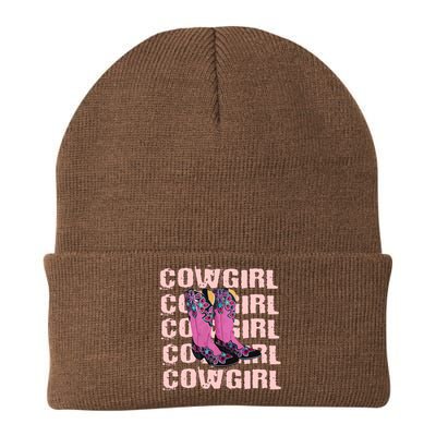 Cowgirl Boots Knit Cap Winter Beanie