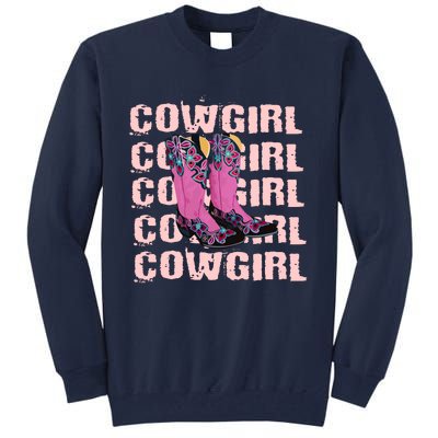 Cowgirl Boots Tall Sweatshirt