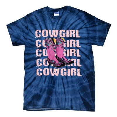 Cowgirl Boots Tie-Dye T-Shirt