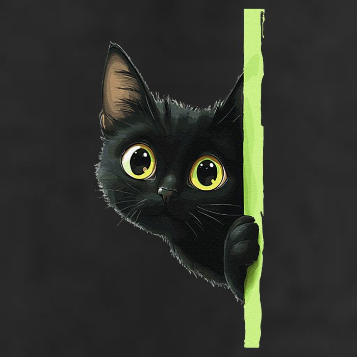 Cute Black Cat Peeking Curious Kitten 1 15oz Campfire Ceramic Mug