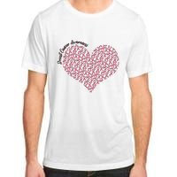 Cute Breast Cancer Awareness Ribbon Pattern Heart Adult ChromaSoft Performance T-Shirt