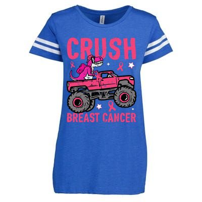 Crush Breast Cancer Awareness Monster Truck Enza Ladies Jersey Football T-Shirt