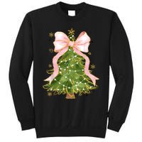 Coquette Bow Christmas Tree Xmas Holiday Girly Outfit Women Sweatshirt