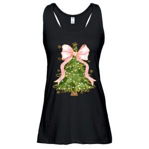 Coquette Bow Christmas Tree Xmas Holiday Girly Outfit Women Ladies Essential Flowy Tank