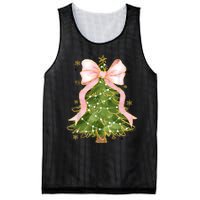 Coquette Bow Christmas Tree Xmas Holiday Girly Outfit Women Mesh Reversible Basketball Jersey Tank