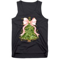 Coquette Bow Christmas Tree Xmas Holiday Girly Outfit Women Tank Top