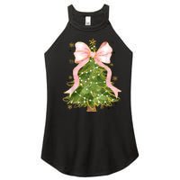 Coquette Bow Christmas Tree Xmas Holiday Girly Outfit Women Women's Perfect Tri Rocker Tank