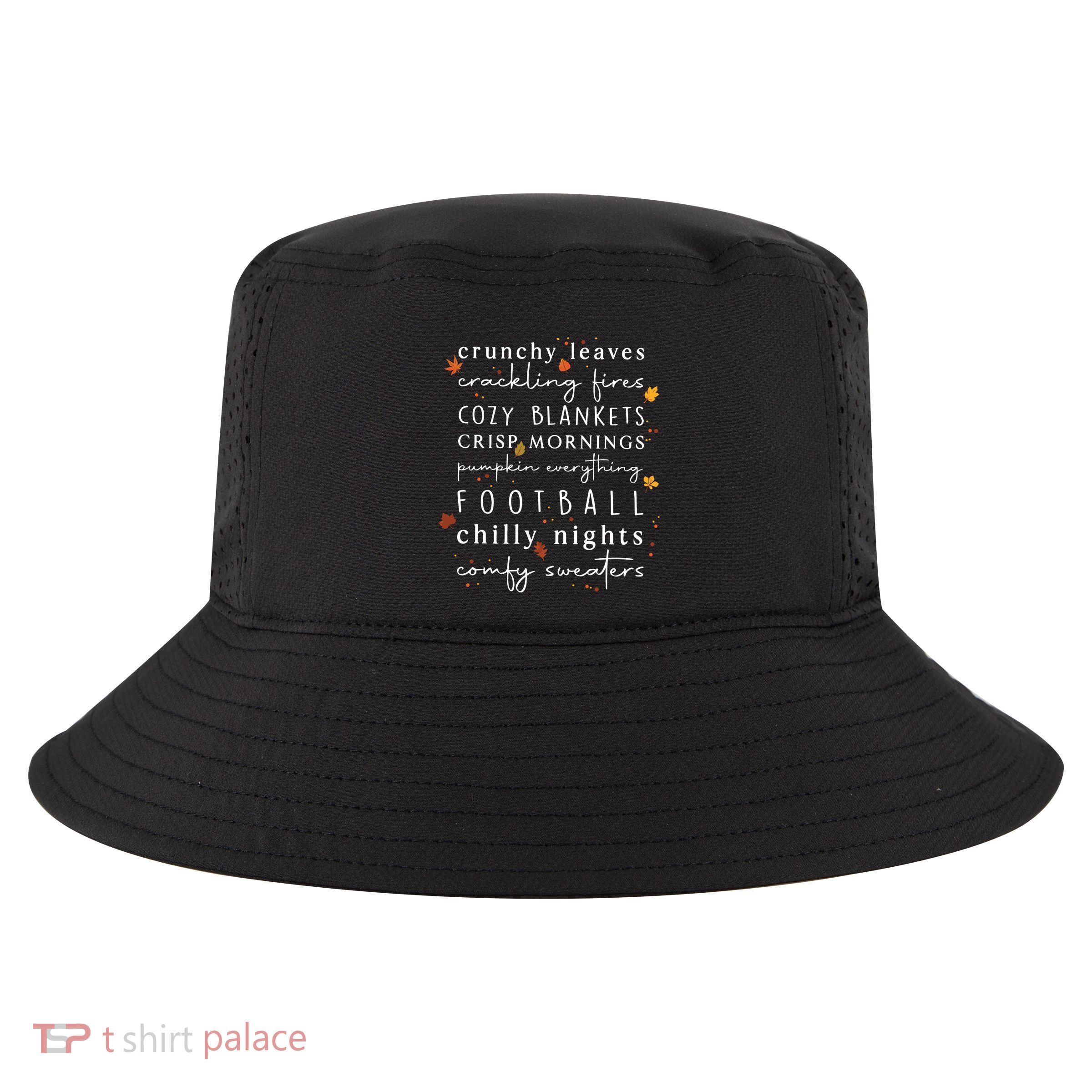 Cozy Blankets Crunchy Leaves Crackling Fires Football Cool Comfort Performance Bucket Hat