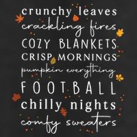 Cozy Blankets Crunchy Leaves Crackling Fires Football 7 Panel Mesh Trucker Snapback Hat