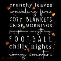 Cozy Blankets Crunchy Leaves Crackling Fires Football Flatbill Hat
