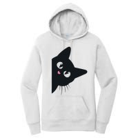 Cute Black Cat Halloween Costume Kitten Adult Women's Pullover Hoodie